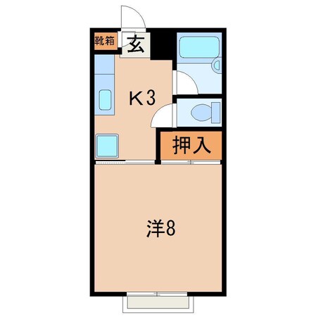 メゾンドヌールBの物件間取画像